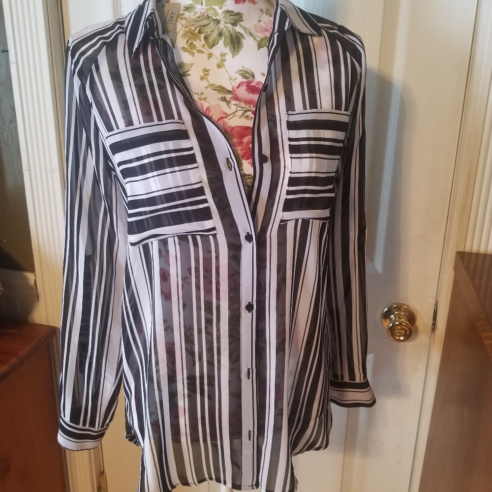 Nwt small belle sky sheer top